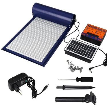 Imagem de Porta de galinheiro solar automática com temporizador e controle remoto, portão impermeável para animais de estimação para gatos, cães, gansos