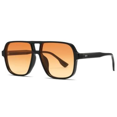 Imagem de Óculos de Sol Femininos Oversized com Lentes Degradê e Proteção UV400, Ponte Dupla, Ideais para Esportes ao Ar Livre, Corrida e Ciclismo, C,1