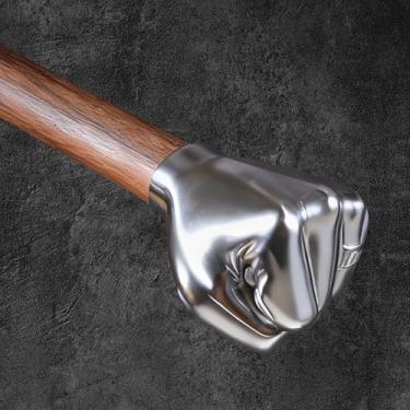 Imagem de Martelo de punho de ferreiro resistente - presente exclusivo para homens e entusiastas de bricolage, martelo de arte funcional para decoração de casa, ferramenta prática com cabo de madeira e cabeça