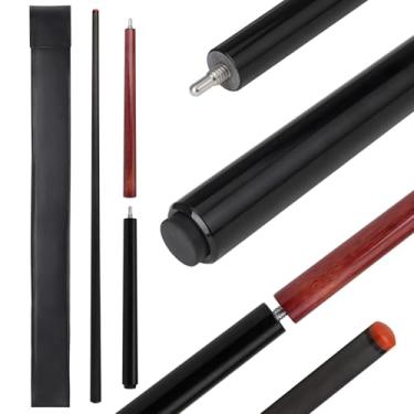 Imagem de elraxw 3 peças de fibra de carbono Break Jump Cue, 139,7 cm Break Jump Pool Taco de sinuca com ponta de baquelite profissional de 13 mm para quebras explosivas e saltos sem esforço, 590 g