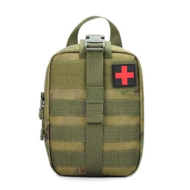 Imagem de Bolsa tática Médica Molle 1000D, bolsas de primeiros socorros de nylon de grande capacidade, bolsa Ifak de grau militar resistente para acampamento, caminhadas, viagens, casa e atividades ao ar livre