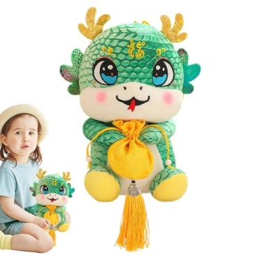 Imagem de Cobra Recheada, Ano da Cobra Pelúcia - Pelúcia de cobra de ano novo chinês de 11 polegadas | Brinquedo de pelúcia do ano da cobra, almofadas de sofá, bichos de pelúcia do ano lunar para cadeira