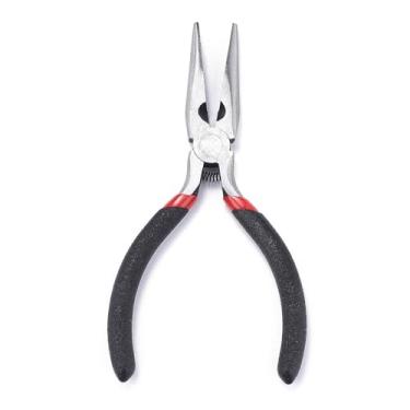 Imagem de 1 alicate de corte de fio de 135 mm, corrente de polimento, alicate de nariz 45 # Alicate de ferramentas de joias de aço carbono para suprimentos de fabricação de joias DIY