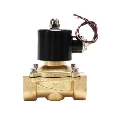Imagem de Válvula solenóide normalmente fechada de latão - eficiência energética 220V 24V 12V para HVAC e automação(2")