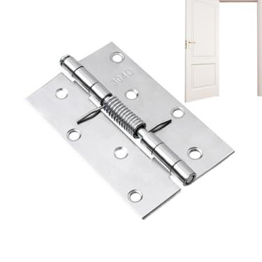 Imagem de Dobradiças com, dobradiças de porta com fechamento automático | Dobradiça automática para fechamento de porta | Fechador automático de porta em aço inoxidável, dobradiças fortes com capacidade de car