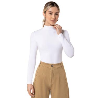 Imagem de Blusa Feminina Manga Longa Gola Alta Sem Costura Loba-Feminino