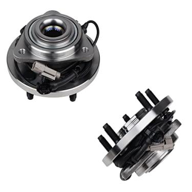 Imagem de KUSATEC Conjunto de cubo de rolamento de roda 513234 pacote com 2 para 2006-2010 para Jeep Commander 2005-2010 para Jeep Grand Cherokee, parafusos de 5 pinos com ABS