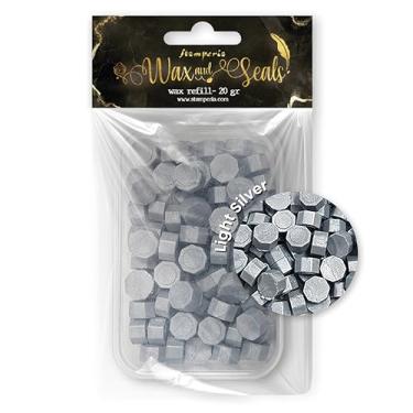 Imagem de Stamperia Recarga de cera, 7,5 x 5 x 2 cm, prata claro