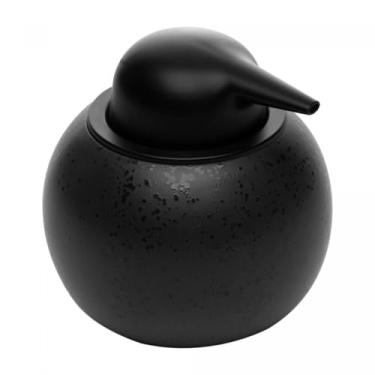 Imagem de Porta Sabonete Líquido De Cerâmica 350Ml Preto - Design Premium para Banheiro de Luxo