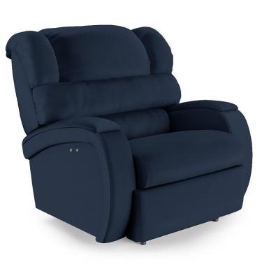Imagem de Poltrona Do Papai Reclinável Napoli Power Touch Massagem Pu Fh1 Azul