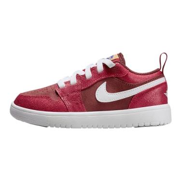 Imagem de Tênis infantil Jordan 1 Low Alt SE (HF3204-200, Dark Pony/Varsity Red/Metallic Gold/White), Pônei escuro/vermelho universitário/ouro metálico/branco, 15