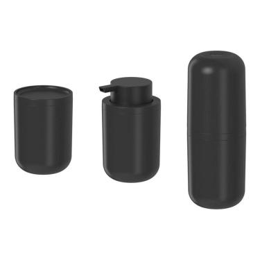 Imagem de Kit Banheiro Lavabo Bold 3 Peças Organização De Pia Ou