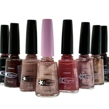 Imagem de Kit Esmaltes Cremosos Metálicos e Glitter Coleção Planeta Terra 15,5ml Big Universo 8 Cores