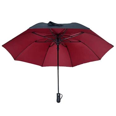 Imagem de Guarda-chuva de golfe duplo duplo duplo camada dupla guarda-chuva automático negócios guarda-chuva portátil dobrável dupla utilização