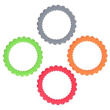 Imagem de Generic Bebê Mordedor Pulseira Resistente Ao Calor Goma Alívio Brinquedo para Dentição Bebês Silicone 4 Pçs para Desenvolvimento Sensorial Infantil