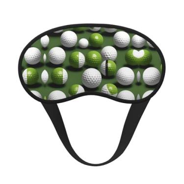 Imagem de Máscara de dormir blackout com estampa de bola de golfe, máscara de luz macia, para dormir, meditação, viagem, ioga