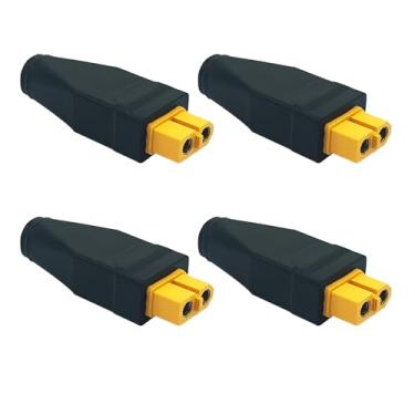 Imagem de 4Pcs New Upgraded XT60 Connector XT60 Female to DC 5525 Female Connectors Model Plane Power Connector Extender Adapter for Drone, Model, Energy Storage Power(XT60 Female to DC5525 Female)