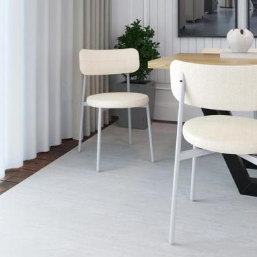 Imagem de Conjunto 4 Cadeiras de Jantar Kyta Corriente Est.Branca - Metalig