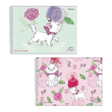 Imagem de Starschool – Caderno de Cartografia Espiral Marie Disney (Aristogatas) | 80 Folhas Lisas | Capa Dura para Desenho e Artes | Charme e Criatividade