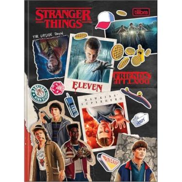 Imagem de Caderno Stranger Things Brochura Colegial TILIBRA - 80 Folhas (Quadros)