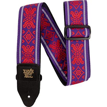 Imagem de Ernie Ball Jacquard Guitar Strap, Royal Flush Red (P05330)