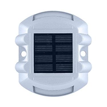 Imagem de Luzes de Deck Solar 6-LED Luz Calçada Caminho Lâmpada Degrau para Escadas Jardim Pátio Quintal