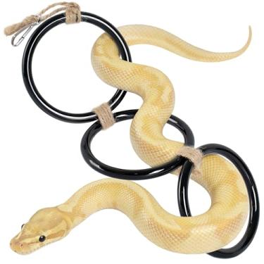 Imagem de Mygeromon Brinquedos de escalada de cobra anéis de enriquecimento Python para acessórios de tanque de répteis