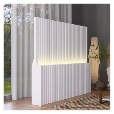 Imagem de Room divider Telas dobráveis ​​de papel podem emitir luz, divisor de decoração de fundo de casamento para salão de beleza, escritório, sala de estar(5X1.6M/16.4X5.2FT)