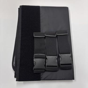 Imagem de YoleShy Capa de isolamento de mangueira CA portátil preta resistente ao calor para mangueira de ar condicionado portátil resistente ao calor para 12 e 14 cm de diâmetro com 3 tiras ajustáveis