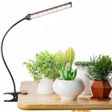 Imagem de GooingTop Grow Light LED Growing Lamp,6500K 50W Full Spectrum 72 LED Gooseneck Plant Lamp Clip-on Desk for Indoor Plants,Lighting Brightness Adjustable,Timer 4 8 12 18Hrs
