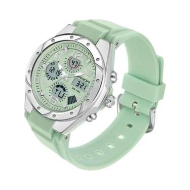 Imagem de Relógio Digital Esportivo LED Dourado Para Mulheres E Meninas, Luxuoso