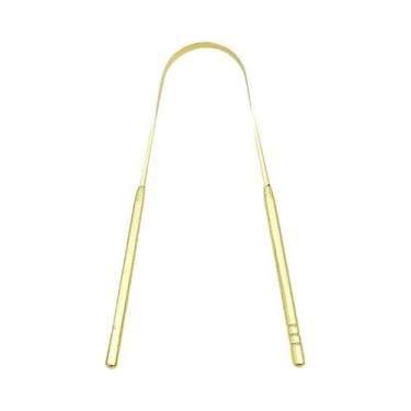 Imagem de Raspador De Língua Portátil De Aço Inoxidável Para Adultos E Crianças 