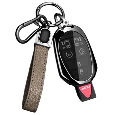 Imagem de Capa protetora para chave remota de carro, capa protetora, compatível com Dodge Durango/Magnum/Journey, compatível com Ram Challenger carregador(Style 2 Grey)