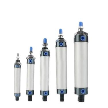 Imagem de Mini cilindro pneumático MAL 16/20/25/32 mm furo 25/50/75/100/200/300/400/500 mm cilindro de ar pneumático de alavanca única (curso de 400 mm, furo 16 mm)