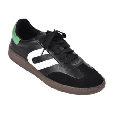 Imagem de BEST TRENDY Tênis feminino estiloso – tênis versátil, tênis de corrida e trabalho, disponível em preto, prata, ouro e branco, confortável, durável e moderno para todas as ocasiões, Preto, 38