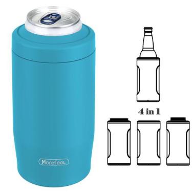 Imagem de Enfriador de Latas MoreFeel 4 en 1 de Acero Inoxidable Aislado 400ml