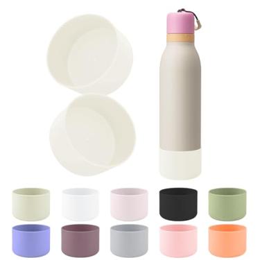 Imagem de BKBY 2 peças de bota de silicone compatíveis com Owala FreeSip Twist 680 g, capa inferior de manga protetora antiderrapante e anti-arranhões para garrafa de água Owalaa FreeSip Twist