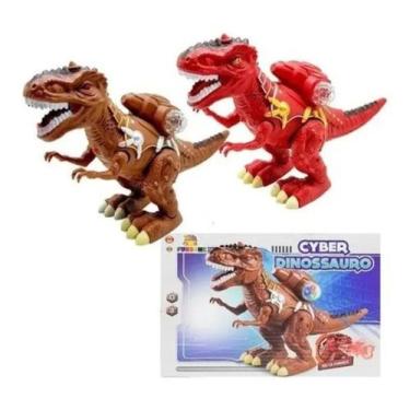 Imagem de Dinossauro Solta Fumaça Emite Som, Luz e Anda - toys