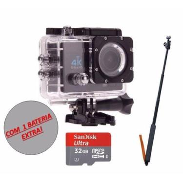 Imagem de Câmera Sports + Suporte Carro + Bateria+bastão+memória 32gb