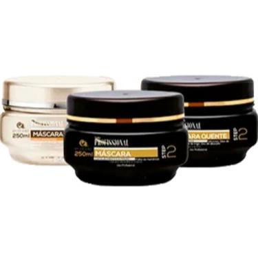 Imagem de Kit Cronograma Capilar 250mL(mascara mandioca, mascara cabelos resseca