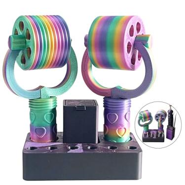 Imagem de Rolo de arte de diamante, 2 peças de rolo de pintura de diamante com suporte, caneta de arte de diamante, rolo de roda, pontas Nbis, armazenamento de cera, ferramentas e acessórios de alisamento de