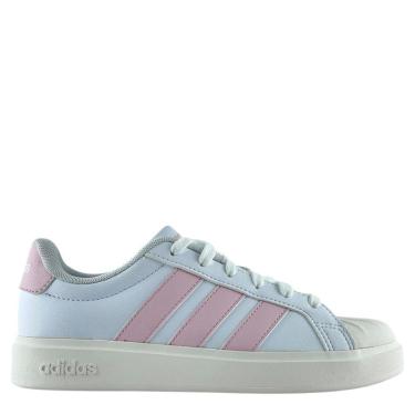 Imagem de Tênis Adidas Feminino Street Talk Casual Branco e Rosa-Feminino