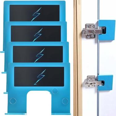 Imagem de The Easy Hinge Mate - Gabarito de batente de porta para encaixe preciso e corte de dobradiça, fixação rápida para instalação de porta, adequado para armários e guarda-roupas (4)