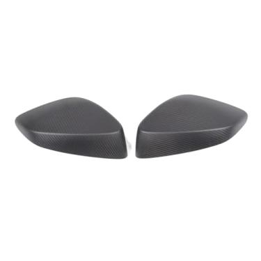 Imagem de Capa de espelho retrovisor exterior do carro de fibra de carbono compatível com toyota 86 2012-2020/subaru/brz guarnição de proteção lateral(Matt Dry Carbon)