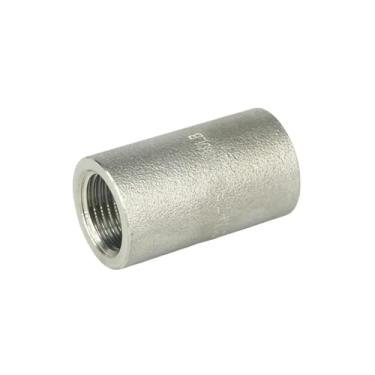 Imagem de Acoplador de soquete completo NPT fêmea 304 de aço inoxidável de 1/5.1 cm, encaixe de tubulação forjada, 3000 psi, água, gás, óleo