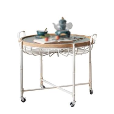 Imagem de Mesa central mesa de centro moderna mesa de canto para quarto sala de estar escritório decoração mesa lateral mesa de coquetel quarto