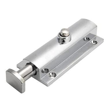 Imagem de Parafuso deslizante, ferrolho de porta, parafuso de portão, botão de segurança para janela de porta de 10 cm, trava de mola aberta, botão de parafusos de porta de ferragens domésticas