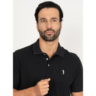 Imagem de Camisa Polo Aleatory Piquet Light Preto-Masculino
