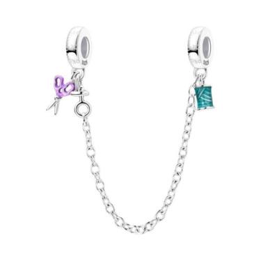 Imagem de Pingente De Cadeado De Segurança Em Prata Esterlina 925 Para Mulheres,