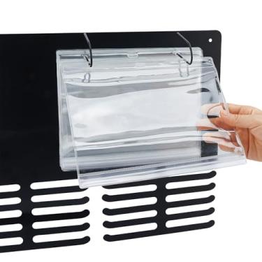 Imagem de SUPERDANT 20 peças de cabides de medalha de corrida, babador de corrida, protetor de vinil, transparente, organizador retangular, babador de corrida, foto 22,4 x 18,8 cm